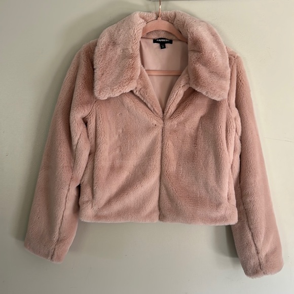 Express Faux Fur Jacket - Pink - XS - Picture 3 of 15